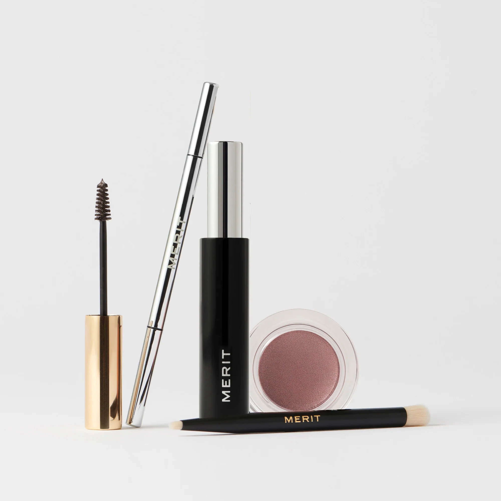 The Eye Set with brow pencil, mascara, cream tint and brush