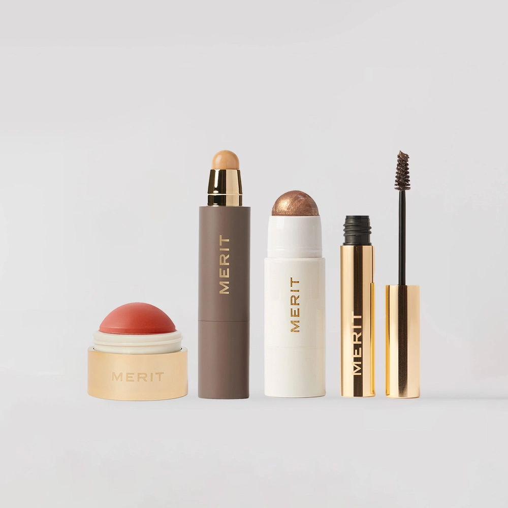 Delilah's Essentials set on a pale backdrop