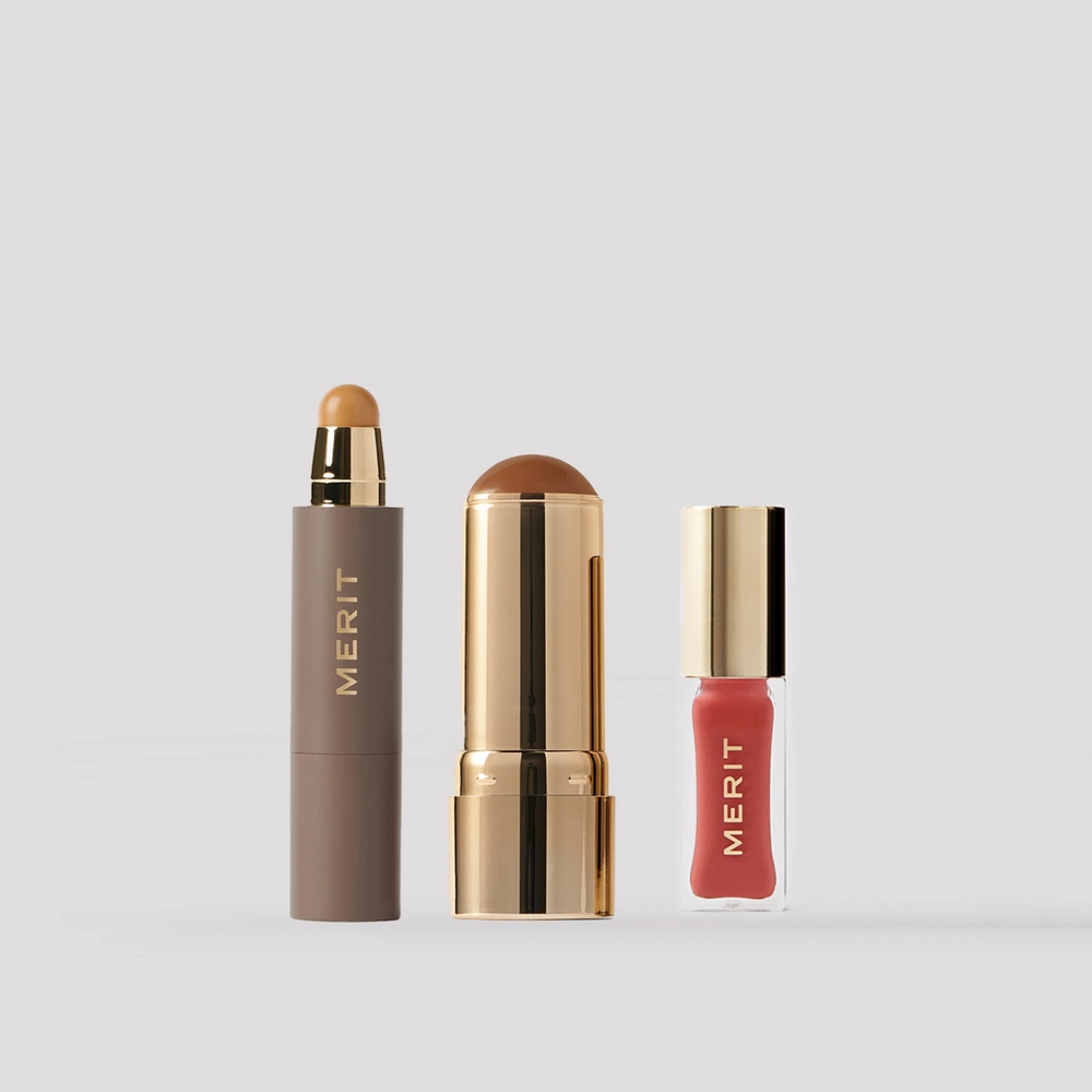 Brittany's Fall Essentials set on a pale backdrop